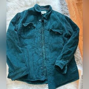 Green corduroy jacket